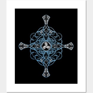 Celtic Triskelion Cross Posters and Art